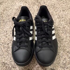 Black adidas sneakers size women’s 7.5 worn